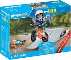 Playmobil Zestaw z figurką My Life 71798 Skater z rampą