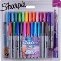 Sharpie Permanent Marker Set Sharpie Fine Electro Pop - 24 colors