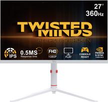Twisted Minds - Arctic Pro Series 27 FHD - 360HZ 0.5MS Fast IPS HDMI 2.1 Gaming Monitor - White