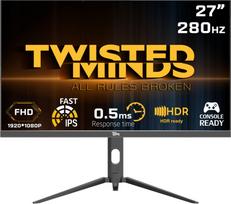 Twisted Minds - Supreme Series Flat 27 FHD - 280HZ 0.5MS Fast IPS HDMI 2.1 Gaming Monitor