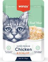 Wanpy - Cat Retort Pouch - Chicken & Scallop - 85g