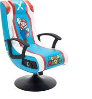 X-Rocker : Super Mario 2.1 Audio Pedestal Chair - Red/Blue