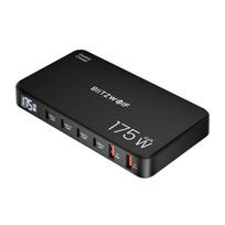 Šešių jungčių įkrovimo stotelė „Blitzwolf BW-S30“, 175 W, 4 USB-C ir 2 USB-A