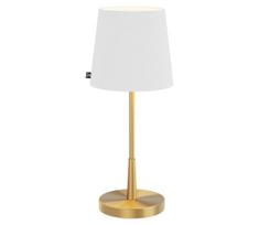ByRydens 4002730-6501 - stalinis šviestuvas LUMI 1xE27/8W/230V baltas/auksinis 48,5 cm