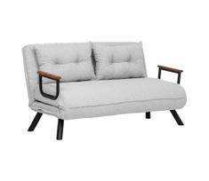Pilka QIRA dvivietė išskleidžiama sofa-lova