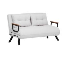 Dvivietė išskleidžiama sofa QIRA balta