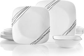 "Corelle" 18 dalių lustams atsparių taškelių pietų servizo rinkinys 6 žmonėms