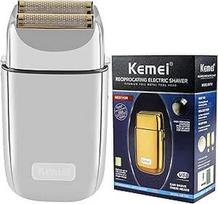 "Kemei" belaidis metalinis dvigubos folijos skustuvas Elektrinis skustuvas vyrams Uždaras elektrinis skustuvas, C tipo įkraunamas, skirtas šlapiam ir sausam skutimui