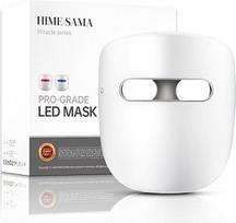 HIME SAMA LED Face Mask, Red+Nir and Blue Skincare Mask for Anti-Aging Wrinkles/Skin Whitening, Home Skin Rejuvenation (Miracle MAX RB-020)