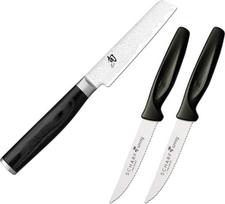 KAI Shun Premier Tim Mälzer Minamo Japoniškas biuro peilis 9,0 cm ilgio geležtė - VG-MAX šerdies plienas su 32 sluoksniais damasko plieno, 61 (±1) HRC - Pakka mediena - Rankų darbo - Pagaminta Japonijoje, daržovių peilis