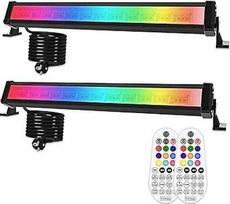 MEIHUA 42 W RGB prožektorius lauko 10 spalvų 6 ryškumo 30 režimų IP66 Vandeniui atspari sieninė plovimo sistema LED baras šviesos efektai su nuotolinio valdymo pulteliu Šalies šviesa DJ namų scenos žibintai Kalėdų dekoracijos pakuotė