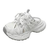 Madingi moteriški pus batai ant platformos Moteriškos basutės Patogūs slip-on sportbačiai moterims Madingi klumpiniai batai Žygio basutės moterims Lauko 35 smėlis