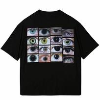 Summer Oversize Women's Hip Hop Street Dress T-shirt Eyes Printed Harajuku Y2K T-shirt Casual Shirt Short Sleeve Top T-shirt S