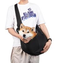Solid Color Dog Crossbody Bag Double-sided Large Capacity Puppy Sling Carrier Bag Foldable Adjustable Shoulder Strap juoda