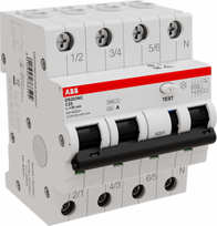 4P C 25A 30mA Residual Current Circuit Breaker with Overcurrent Protection (RCBO) DS203NC C25 A30 2CSR256140R1254 | 8012542768524