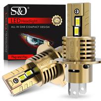 2 vnt. 30000LM H4 LED priekinių žibintų lemputės 9003 HB2 LED tolimosios artimosios šviesos motociklo priekinis žibintas automobilio lemputė 24 vnt. 3570 CSP Turbo Auto Moto lemputė 6500K 12V H4/9003/HB2 Hi/Lo