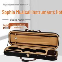 Square Violin Case with Hygrometer 1/2 Waterproof