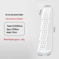 A3A4 Metal Literature & Magazine Rack: Floor-Standing, Folding Display Stand for Exhibitions & Promotions