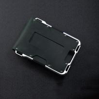RFID metalo antimagnetinis aliuminio lydinio kortelių paketas daugiafunkcinis vyriškas;s odinė kreditinės kortelės vizitinės kortelės dėklas piniginė žalia