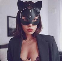 Sexy Leather Mask Bunny Girl Cosplay Masquerade Erotic Halloween Carnival Party Masks Bdsm Bondage Aldult Games Fetish Mask