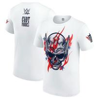 2025 Naujas WWE Amerikietiškas košmaras Cody Rhodes Imtynininko medvilninis apvalios kaklo marškinėlis trumpomis rankovėmis vyrams S