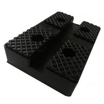 4 vnt. tvirti stačiakampiai guminiai atraminiai padėklai, automobilių keltuvų priedai, 118 mm x 80 mm