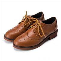 Madingi DIDELI Dydžiai 34-43 Brogue Oksfordo Batai Moteriški Plokščiapadžiai Naujas Pavasaris 2025 Madingi Moteriški Batai sapatos femininos sapatilhas zapatos mujer 35 ruda