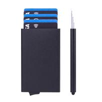 Anti-Theft RFID Aluminum Card Holder with Automatic Pop-Up Function juoda
