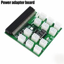HP PSU GPU 6 PIN 1600W Kasybos Maitinimo DPS-1200FB 12 Prievadų Breakout Plokštė Žalia