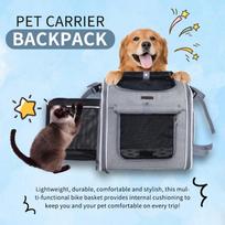 FULED Pet Carrier Front Bike Basket for Dogs pilka spalva