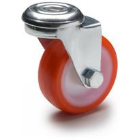 Pasukamas ratas fi 60 mm poliuretanas su tvirtinimo anga, keliamoji galia 70 kg RE.C6-060-FBL