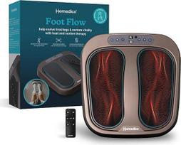"Homedics Foot Flow Mobility Booster Vibration Massager" - vibruojantis pėdų masažuoklis su raminančia šiluma, 20 intensyvumų ir 3 režimais, skatina kraujo cirkuliaciją ir atgaivina pavargusius raumenis