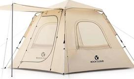 ROCK CLOUD 3 asmenų stovyklavimo palapinė Automatic Instant Pop Up Ultralight Dome Tent, atspari vandeniui ir vėjui, skirta lauko žygiams su kuprine