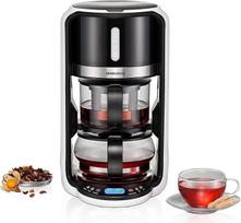 ROMMELSBACHER arbatos aparatas TA 1200 - 5 programos, 4 virimo temperatūros (80/85/90/100 °C), virimo trukmė iki 10 minučių, pašildymo funkcija, atidėtas paleidimo laikas, stiklinis arbatinukas, nerūdijančio plieno arbatos sietelis, 1200 W