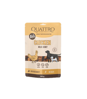 Quattro Jerky Chicken Fillets maisto papildas suaugusiems šunims, 130g