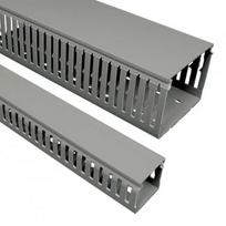 Plastikinis perforuotas kanalas Kopos RK 100X60_LD (pilkas, 100x60mm, 2m)