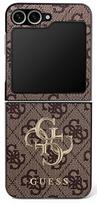 Guess case for SAMSUNG Z Flip7 GUHCZF74GMGBR (PU Leather 4G Metal Logo) brown
