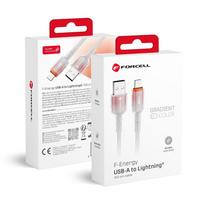FORCELL F-ENERGY C353 cable USB A to Lightning 2.4A 12W Gradient 1 m white