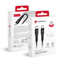 FORCELL F-ENERGY C344 cable Type C to Type C QC4.0 PD 3A 60W Silicone 1 m black