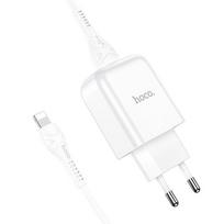 Hoco USB A 2A 10W + cable USB A to Lightning N2 white