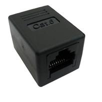 Value Rj-45 Modular Coupler, Cat.6,  Unshielded, Black