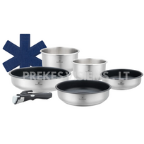 Nerūdijančio plieno puodų rinkinys 9 dalių, ZT-31330