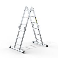 Profesionalios aliuminės kopėčios, 4x3 pakopos, 150 kg.