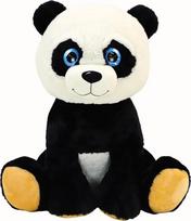 TE-Trend XXL Panda pliušinis žaislas, 75 cm, švelnus žaislas su žibančiomis mėlynomis akimis, minkštos kokybės, skirtas meiliai apkabinti ir būti ištikimu draugu, laimingoms valandoms