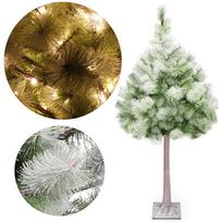 Dirbtinė Kalėdų eglutė su apšvietimu Springos CL0860, 128 LED, 150 cm, su sniego efektu