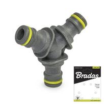 Trišakis žarnų jungtuvas 3 jungtims Bradas LIME LINE