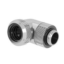 Barrow Multi-Link Adapter Connection 90 Degrees G1/4 Inch AG to 14mm OD Hardtube – Rotatable, Silver