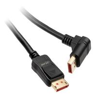 InLine 8K (UHD-2) DisplayPort cable, upward angled, black – 3m