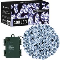 LED girlianda 100 LED, šalta balta, 10,5 m, IP44