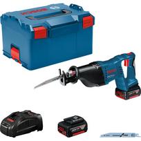 Akumuliatorinis Bosch profesionalus šlifuoklis GSA 18 V-LI, 18 Volt (blue/black, 2x Li-Ion baterija 5,0Ah, L-BOXX dėžėje) | 060164J00B | 3165140861601